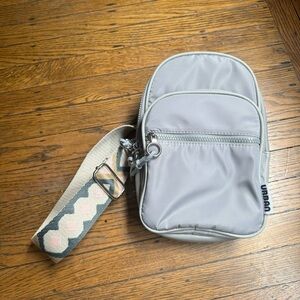 Anthropologie Urban Originals Convertible Sling Backpack Grey EUC